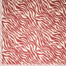 Woven pl quilted waterproof Moos zebra red